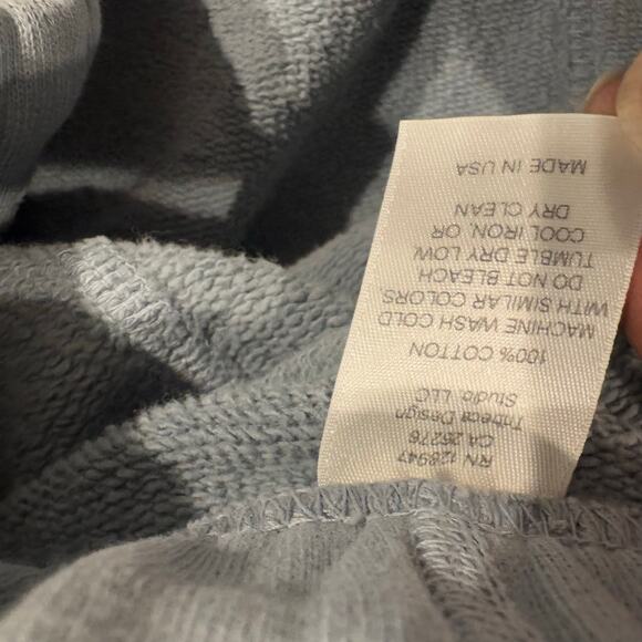 Nili Lotan SF Drop Crotch Sweatpants Wide Leg Elastic Waist Gray Size M NWOT - Picture 11 of 12